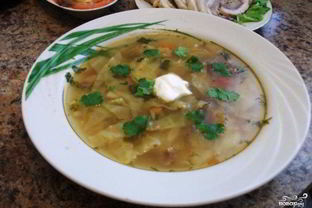 Щи из квашеной капусты со свининой