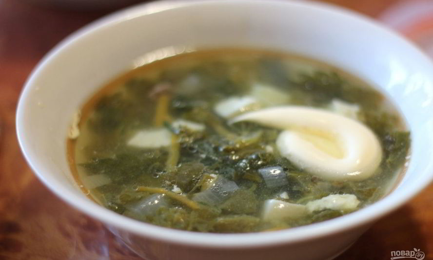 Рецепт щи из щавеля с крапивой