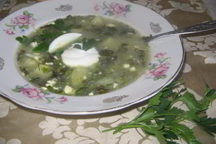 Щи из щавеля