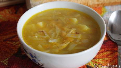 щи из свежей капусты с нутом