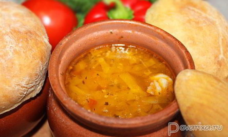 Рецепт щи из свежей капусты в горшочках