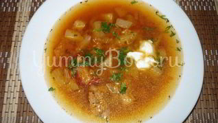 Щи из свежей капусты в мультиварке