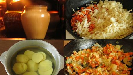 щи на утином бульоне в горшочке