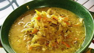 Щи постные с грибами