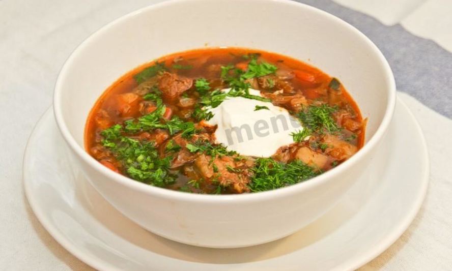 Рецепт щи с говядиной в мультиварке