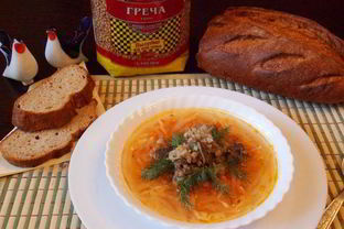 Щи с гречкой и печенкой