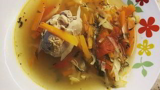 Щи с курицей без картофеля и лука