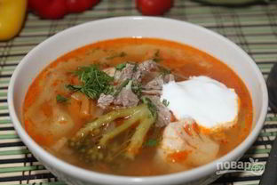 Щи с цветной капустой