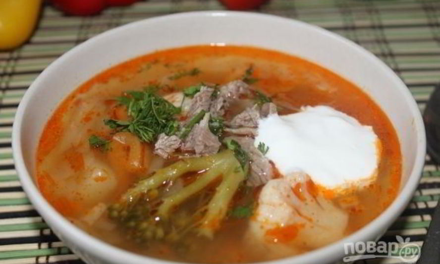 Рецепт щи с цветной капустой