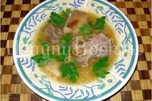 Щи томленые кислые со свининой