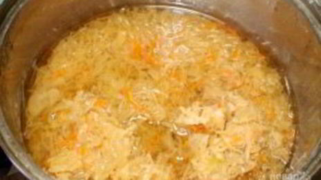 вкусные щи из квашеной капусты
