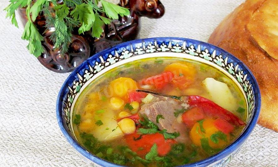 Рецепт шурпа из баранины в казане
