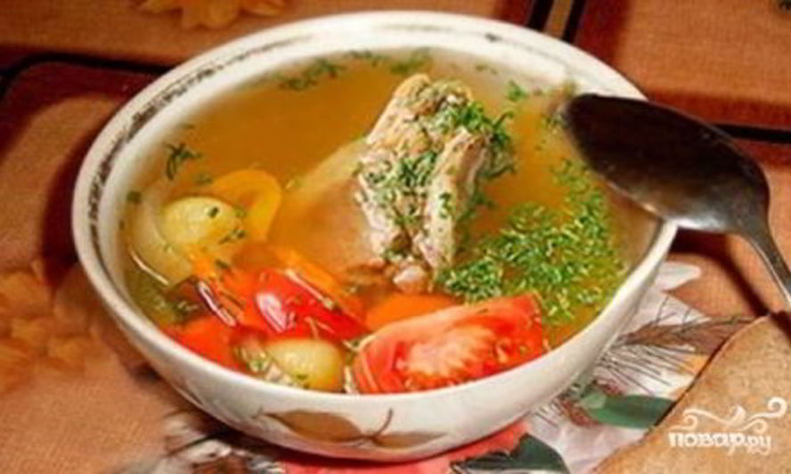 Рецепт шурпа из курицы с зеленью