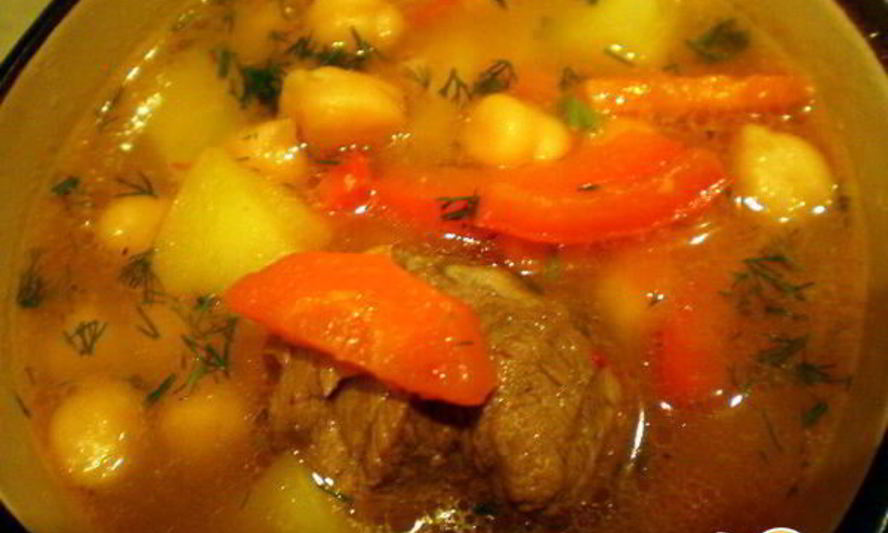 Рецепт шурпа с нутом