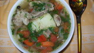 Суп шурпа из баранины