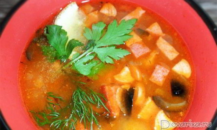 Рецепт быстрая вкусная солянка