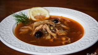 Грибная солянка в мультиварке