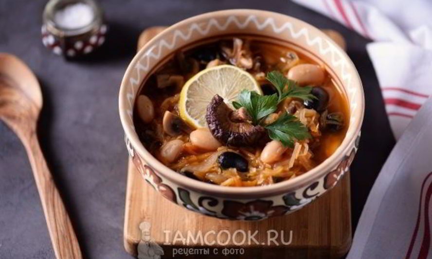 Рецепт постная солянка с фасолью