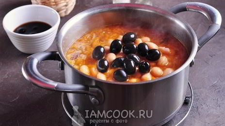 постная солянка с фасолью