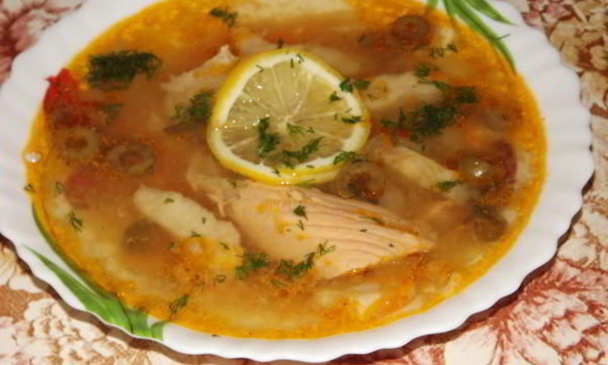 Рецепт рыбная солянка