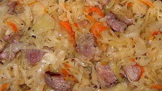 Солянка из говядины и квашенной капусты