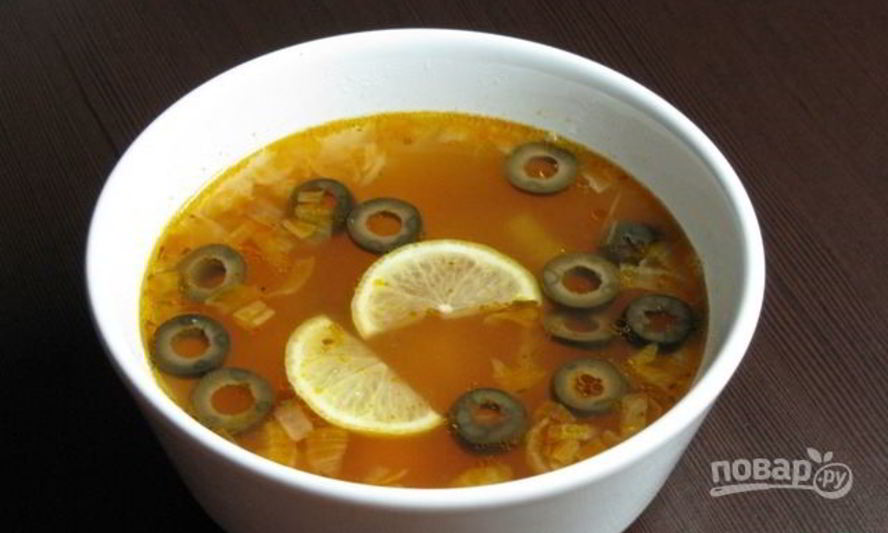 Рецепт солянка из колбасы