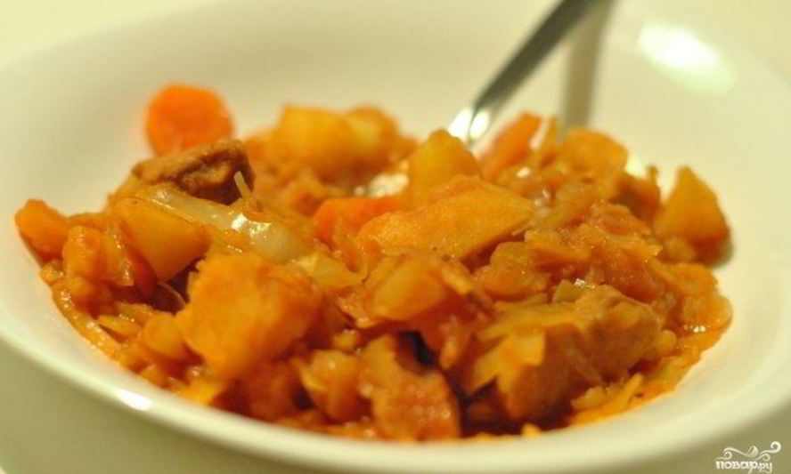 Рецепт солянка из свежей капусты с картошкой