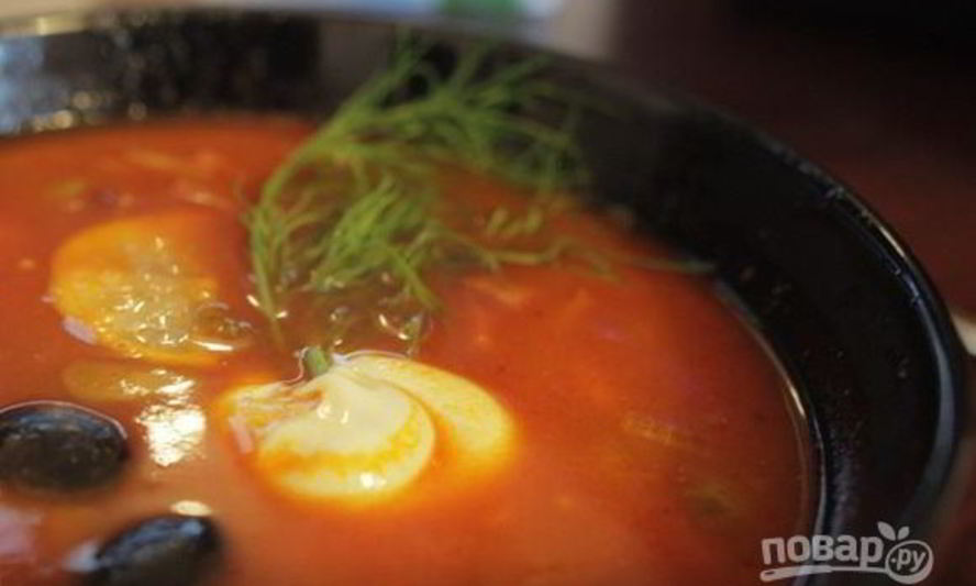 Рецепт солянка легкая