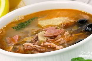 Солянка на ребрышках