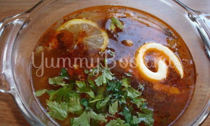 Рецепт солянка с говяжим языком