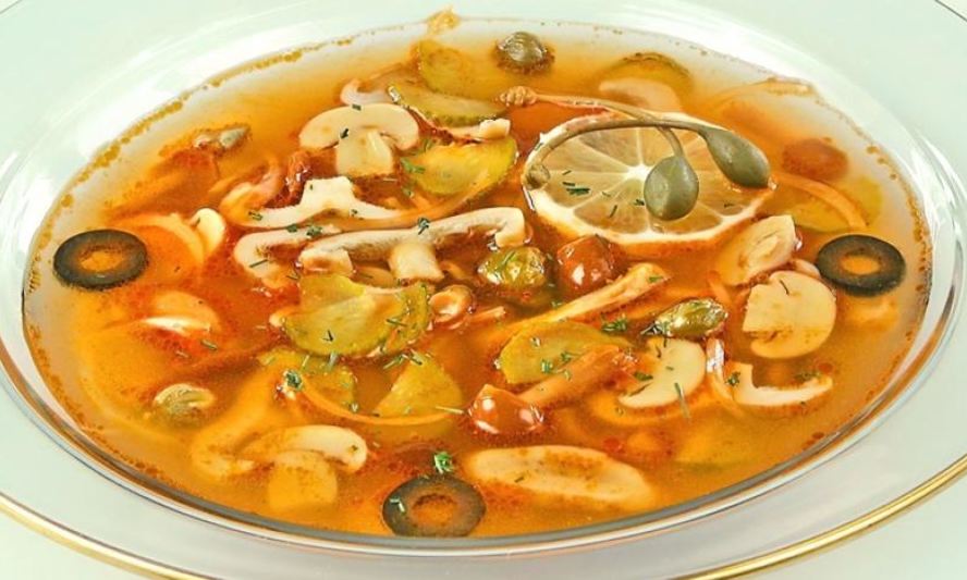 Рецепт солянка с грибами