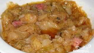 Солянка с сосиской в мультиварке