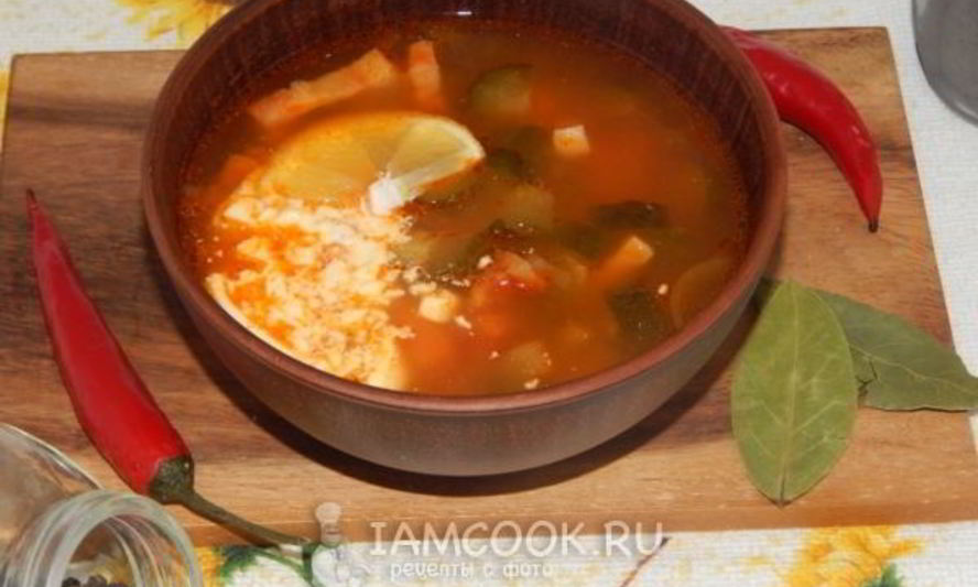 Рецепт солянка сборная мясная классическая