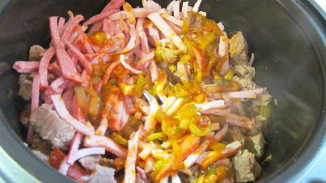солянка сборная мясная в мультиварке