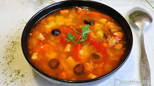 Солянка со сладким перцем