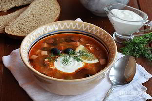 Суп-солянка мясная