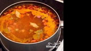 Суп-солянка с сосисками