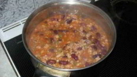 суп чили с фасолью