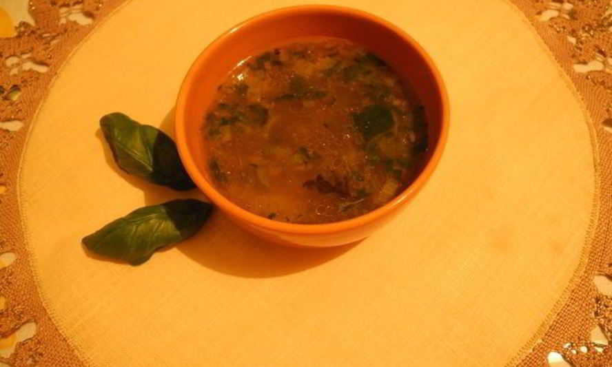 Рецепт суп из бобовых с вялеными помидорами