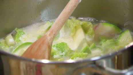 суп из кабачков и пекинской капусты