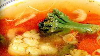 Суп из креветок по-французски