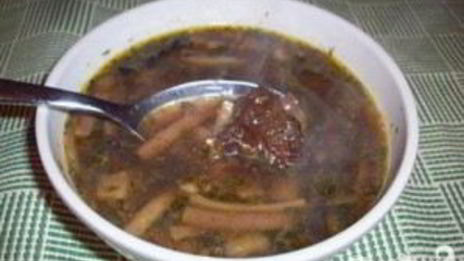 суп из сушеных белых грибов