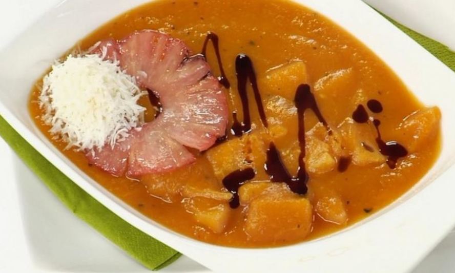 Рецепт суп из тыквы с ананасом