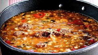 Грузинский острый суп Харчо