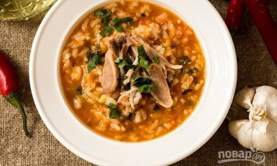 Рецепт харчо из курицы