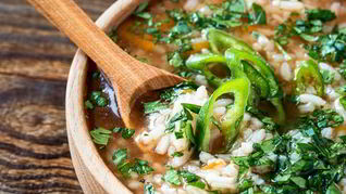 Харчо на баранине с зеленью