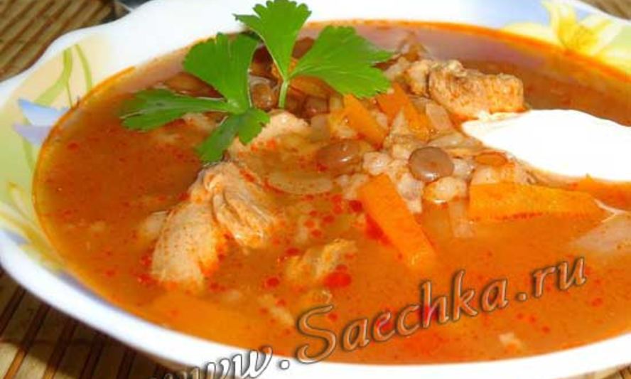 Рецепт харчо с рыбой