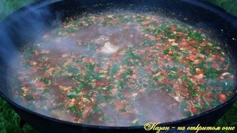 харчо в казане