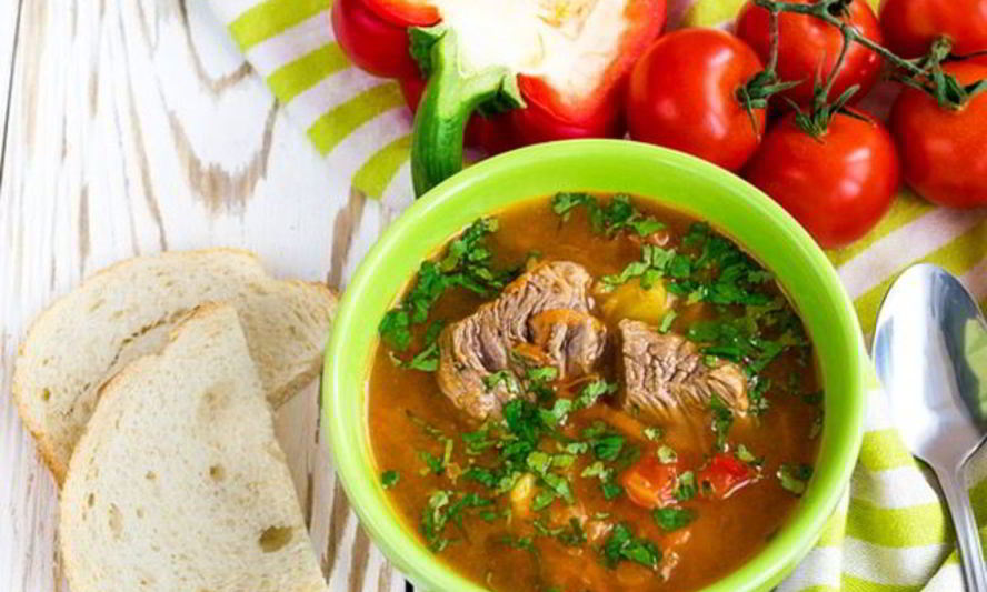 Рецепт суп харчо с копченой солью