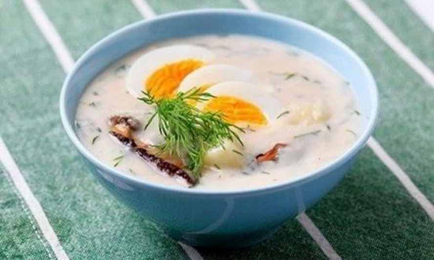 Рецепт французский куриный суп-пюре с белыми грибами